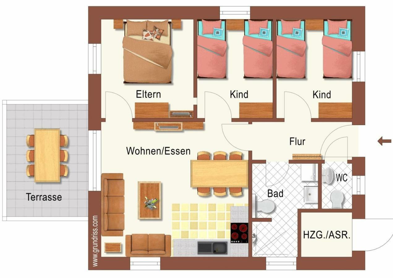 Emsperle Villa Oberlangen Bagian luar foto